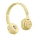 Kids Wireless Bluetooth Headphones Yellow Pastel - Children's music to listen to or sing along loudly | Stadtlandkind