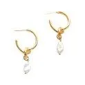 Knott Perla gold stud earrings