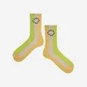 Chaussettes Vertical Striped Yellow