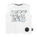 Top Lazy Days blanc - T-shirts et hauts pour les jours plus chauds en matériaux de haute qualité | Stadtlandkind