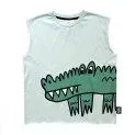 Top Crocodile Turquoise Blue - T-shirts et hauts pour les jours plus chauds en matériaux de haute qualité | Stadtlandkind