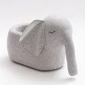 bou - Éléphant à roulettes gris chiné - Meubles de chambre d'enfant mignons fabriqués à partir de matériaux durables | Stadtlandkind