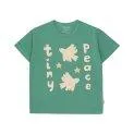 T-Shirt Tiny Peace Emerald - T-Shirs und Tops aus hochwertigen Materialien für warme Tage | Stadtlandkind