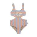 Wonderland Blue-Grey Papaya swimsuit - The right swimsuit for your kids with ruffles, stripes or rather an animal print? | Stadtlandkind