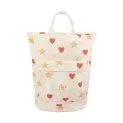 Hearts Stars Light Cream backpack - Back to school with fancy backpacks and satchels | Stadtlandkind