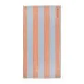 Beach towel Stripes blue-grey/papaya - After bathing in a fluffy beach towel or bathrobe - what could be better? | Stadtlandkind