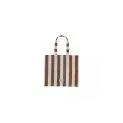 Tote bag, brown/off-white striped - Totally beautiful bags and cool backpacks | Stadtlandkind