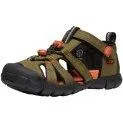 Teen Seacamp II CNX dark olive/gold flame - Top sandals for warm weather and trips to the water | Stadtlandkind