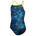 Arena Daly swimsuit navy/soft green/navy multi