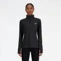 Long sleeve shirt Sport Essentials Space Dye Quarter Zip black heather - Exercise is good and with our selection relaxes even more | Stadtlandkind