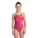 Arena Galactic Swim Pro Back freak rose/soft green swimsuit - Ready for any weather with children's clothes from Stadtlandkind | Stadtlandkind