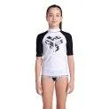 Swim shirt unisex Jr Arena Graphic white/black - UVP swim shirts are super comfortable to wear and the optimal protection for your children | Stadtlandkind