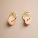 Créoles en céramique Circle Abricot - Boucles d'oreilles pour un accessoire discret ou voyant | Stadtlandkind
