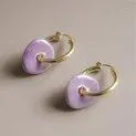 Creoles ceramic circle purple - Earrings for a discreet or striking accessory | Stadtlandkind
