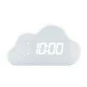 Digital Alarm Clock Cloud White