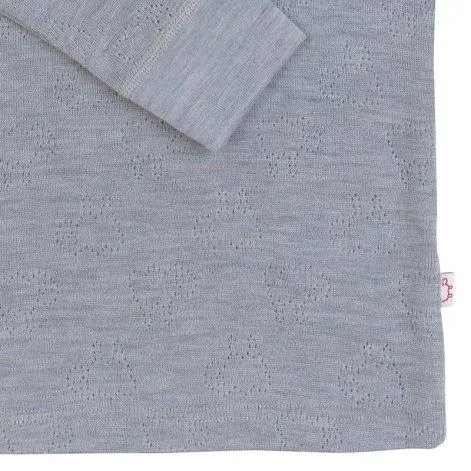 Long Sleeved Top ATTELAS Platinum Grey - Woolami