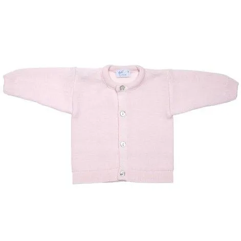 Veste de bébé en laine mérinos rose - frilo swissmade