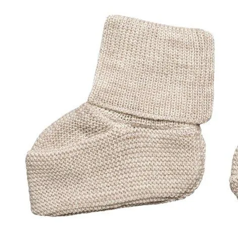 Baby shoes Merino wool beige-mélange - frilo swissmade