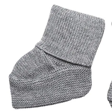 Chaussures de bébé en laine mérinos gris-mélange - frilo swissmade