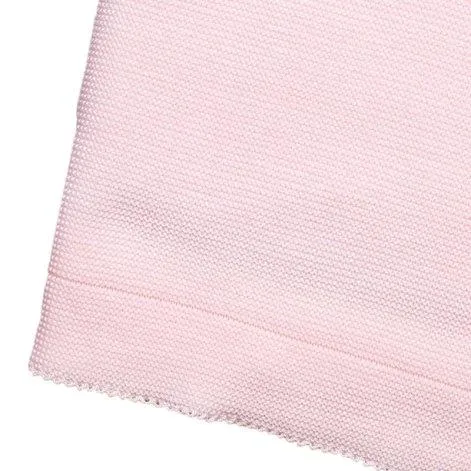 Couverture de bébé en laine de mérinos rose - frilo swissmade