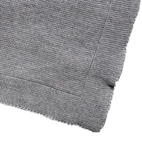 Baby blanket Merino wool grey-mélange - frilo swissmade