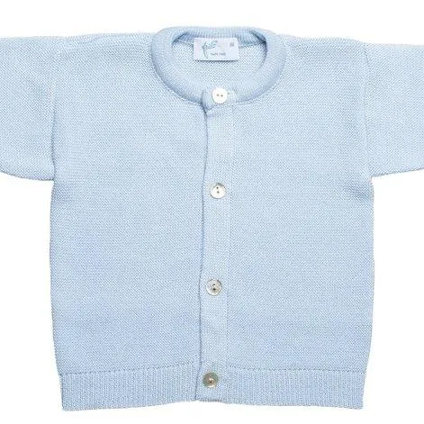Baby jacket Merino wool light blue - frilo swissmade