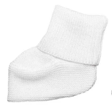 Chaussures de bébé en laine de mérinos laine blanche - frilo swissmade