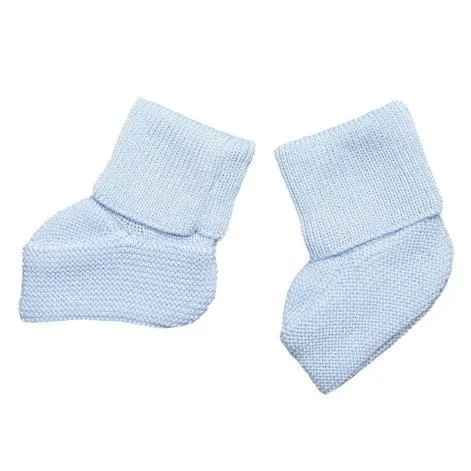 Chaussures de bébé en laine de mérinos bleu clair - frilo swissmade