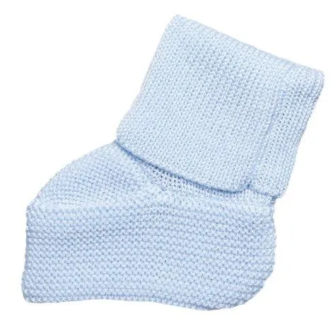 Baby shoes Merino wool light blue - frilo swissmade
