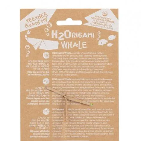 Badespielzeug H2Origami Whale - Oli & Carol