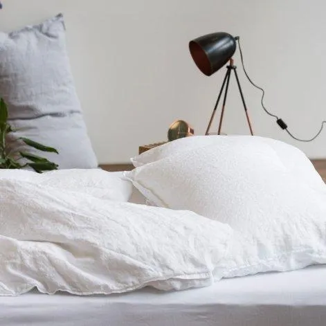 Linus uni, pillow case 50x70 cm white - lavie