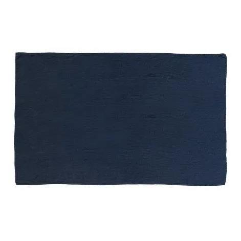 Linus uni, top bed sheet 240x270 cm indigo - lavie