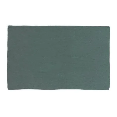 Linus uni, drap housse 170x270 cm vert épicéa - lavie