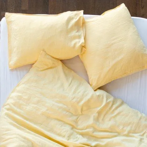 Linus uni, pillow case 65x100 cm lemonade - lavie