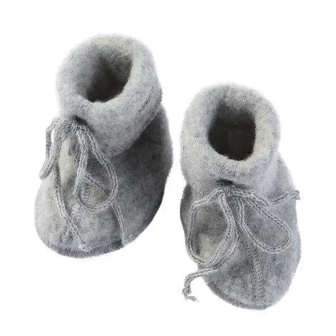 Baby shoes Merino, light grey melange - Engel Natur