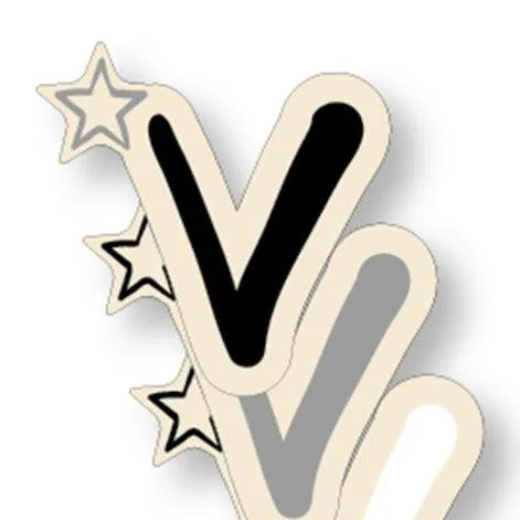 Large letters V - Kynee