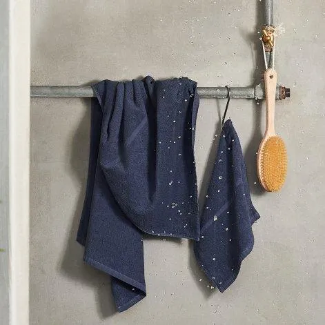 Tilda indigo, Gant de toilette 30x30 cm - lavie