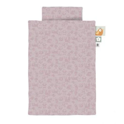 Jersey bedding, Junior, GE-size, Forest, blossom pink - Sebra