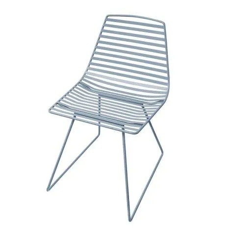 Me-Sit metal chair, L, cloud blue - Sebra