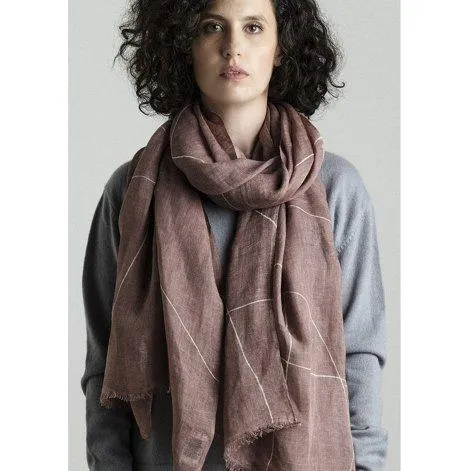 Linen scarf hope marron - TGIFW
