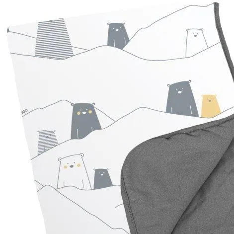 Couverture douce Bear gris, 75x100cm - Doomoo