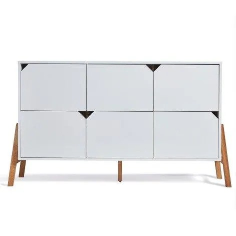 Cabinet with nappy changing unit LOTTA white - Bisal