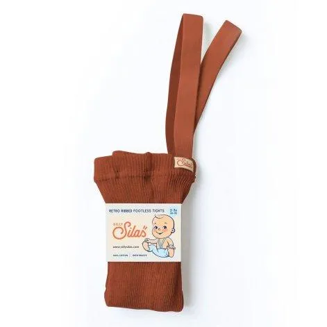 Footless Tights with Straps Cinnamon - Silly Silas