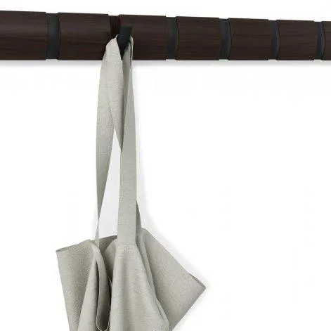 Umbra Coat Rail Flip 8 Hooks, Dark Brown / Black - Umbra