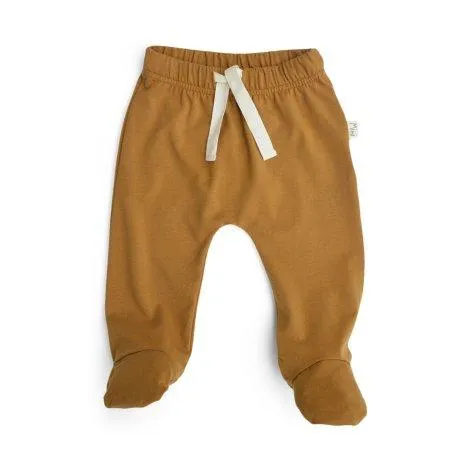 Pantalon pour bébé avec pieds ROBYN lemon curry - jooseph's 