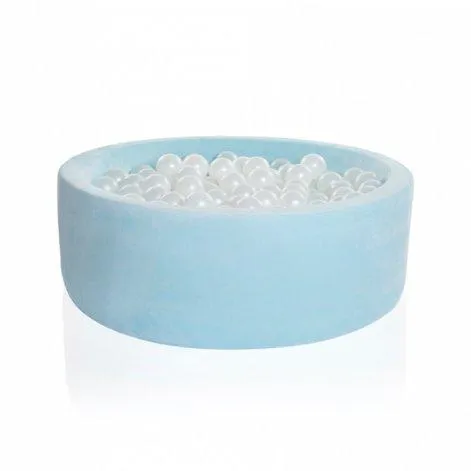 Piscine à balles ronde Edition 2020 Baby Blue (200 balles blanc perle) - Kidkii