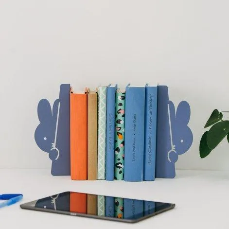 Miffy Peek-a-boo Serre-livres- Bleu - Atelier Pierre