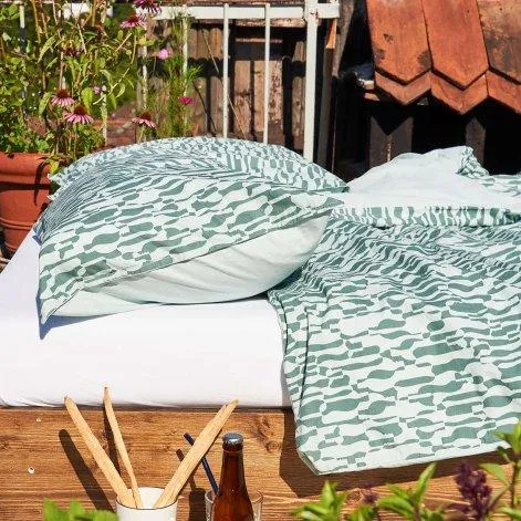 LEVIN mint/spruce green, pillow case 65x65 cm - lavie