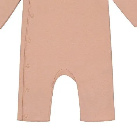 Baby Romper Snaps Rustic Clay - Gray Label
