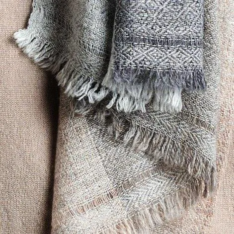 Écharpe en cachemire et laine rayée - TGIFW